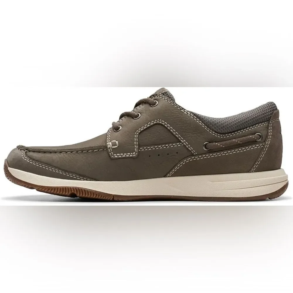 Clarks men’s Sailview lace men’s leather lace up sneakers • Sz 13